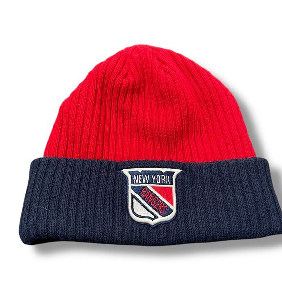 New York Rangers Knit Beanie Cap Fanatics Cuff Skull Hat NHL Ice Hockey Panarin - Picture 10 of 10